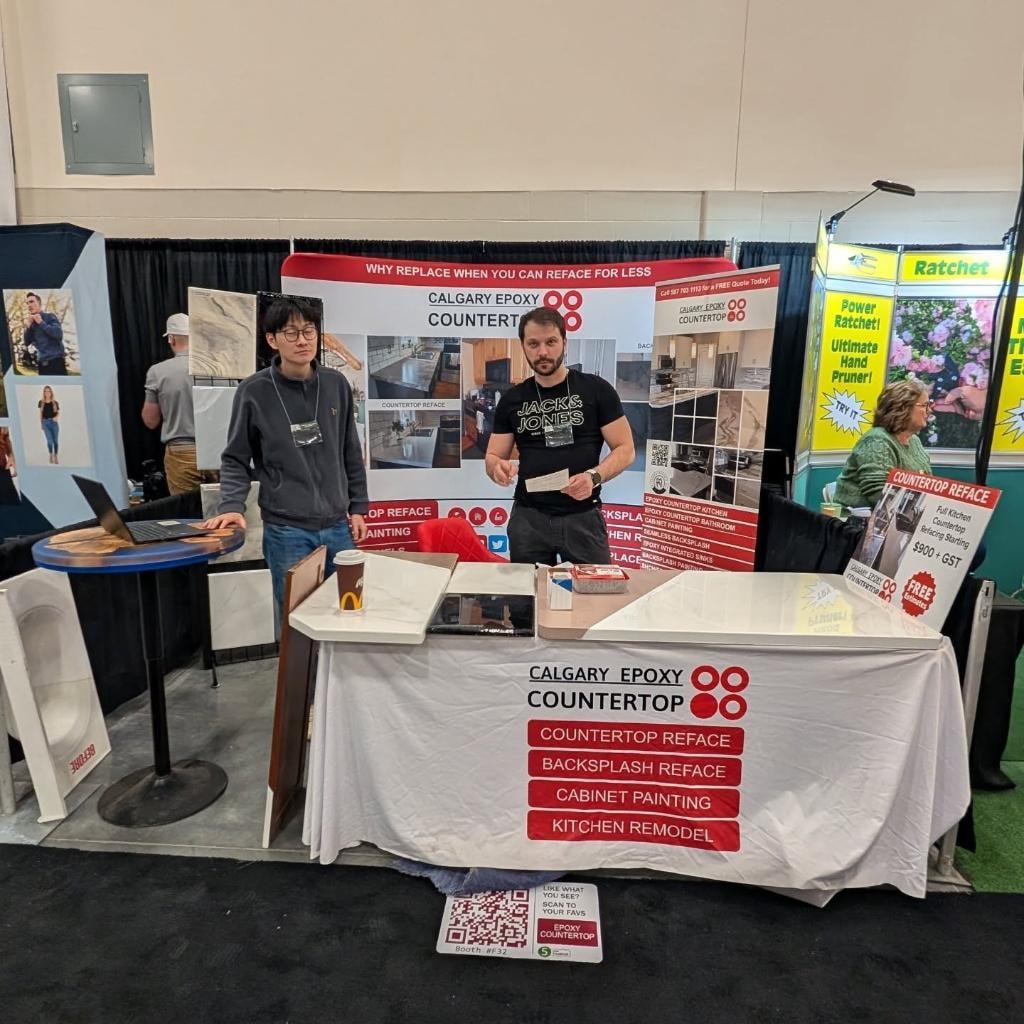 Calgary Epoxy Countertop at the 2026 Calgary Home & Garden Show